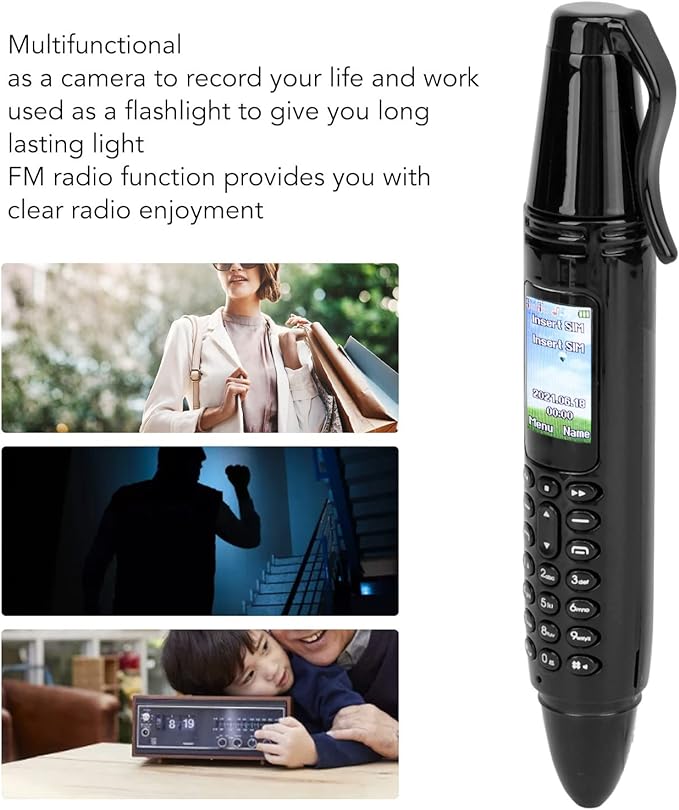 AK007 GSM Mobile Phone Pen - Silver