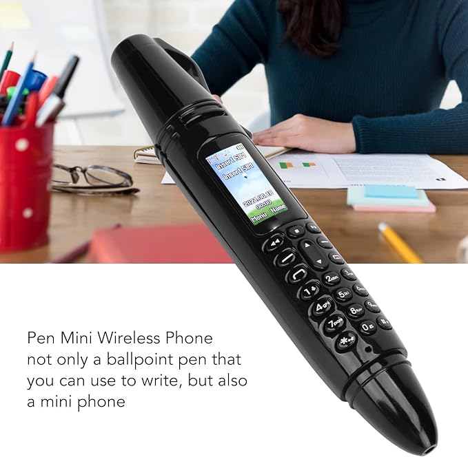 AK007 GSM Mobile Phone Pen - Black.