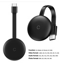 Google Chromecast HDMI 4K TV Streaming Dongle, - Black