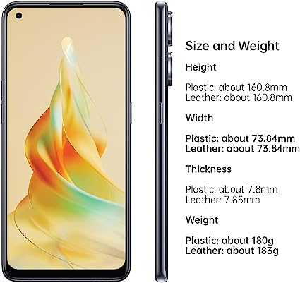 OPPO Reno 8T Dual SIM 6.43 inches Smartphone 256GB 8GB RAM - Midnight Black