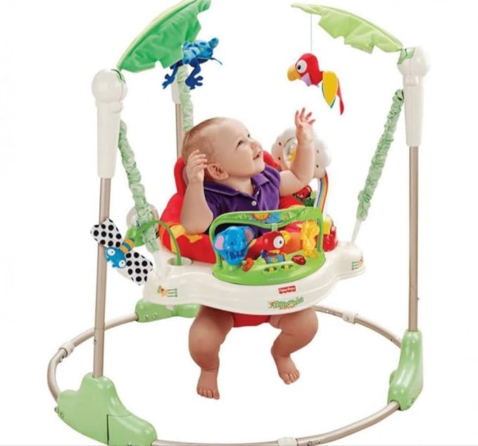 Jungle Jumping Chair Baby Jumper With Music Light - mulit colour