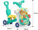 HUANGER-4 in 1 Baby Multifunction Walker, Game Panel, Sit-to-Stand Walker, Kids Multifunctional Activity Centre Music (Green)