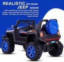 BAYBEE Warlock Pro Electric Ride on Car for Kids with Rechargeable 12V Battery - Blue