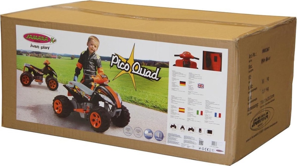 6V Battery Operated Ride on Quad -Orange and Black