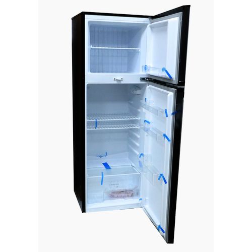 200L CHIQ DOUBLE DOOR BOTTOM FREEZER DEROST - SILVER CBM200DSK3