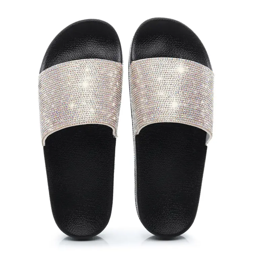 PU upper stylish printed women outdoor slippers , anti slipper durable women shoes slippers