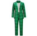 Women's Suits & Tuxedo Blazer,  Coats Plaid Ladies Suit Woman Blazer Jacket And Two Piece Set Women Suit