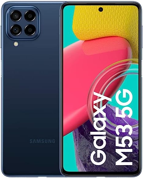 Samsung Galaxy M53 5G ( 6.7", 8GB RAM, 128GB ROM, 108MP, 5000mAh, Blue)b2