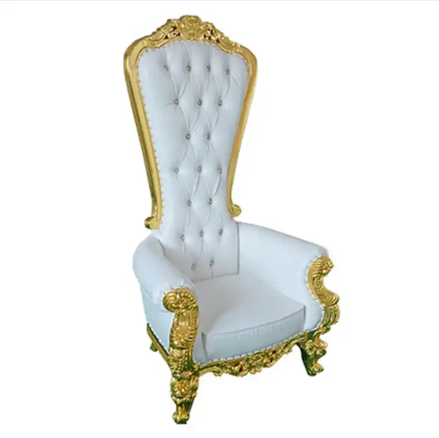 Bride and Groom King Luxury Wedding Throne Chairs