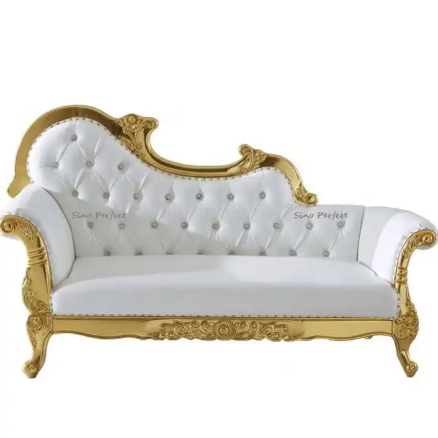 Elegant Royal Leather king Sofa Accent Throne Chair