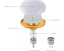 60W LED Bulb UFO Mushroom Shape Lamp