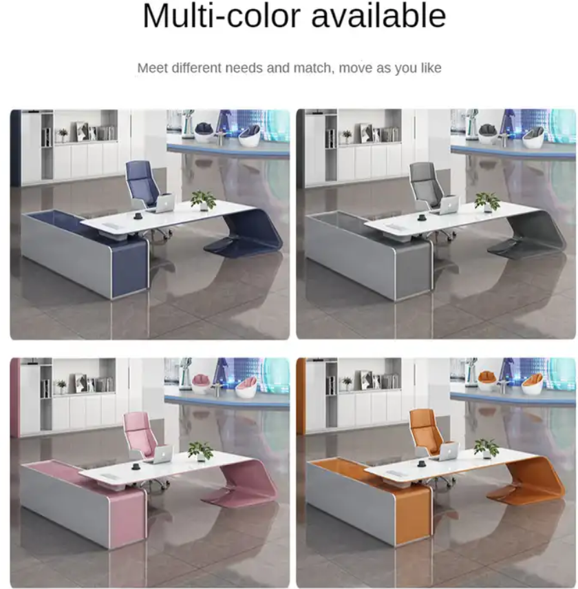 CEO Modern L Shaped Office Desk