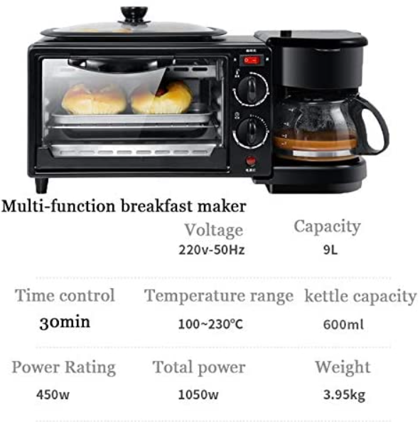 Home Multi-function 3-in-1 Breakfast Maker