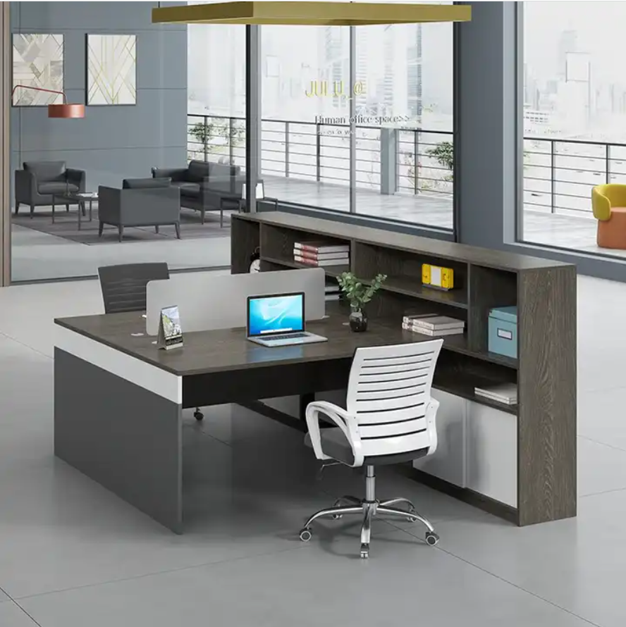 4 People Workstation For Cubicle Office Partition