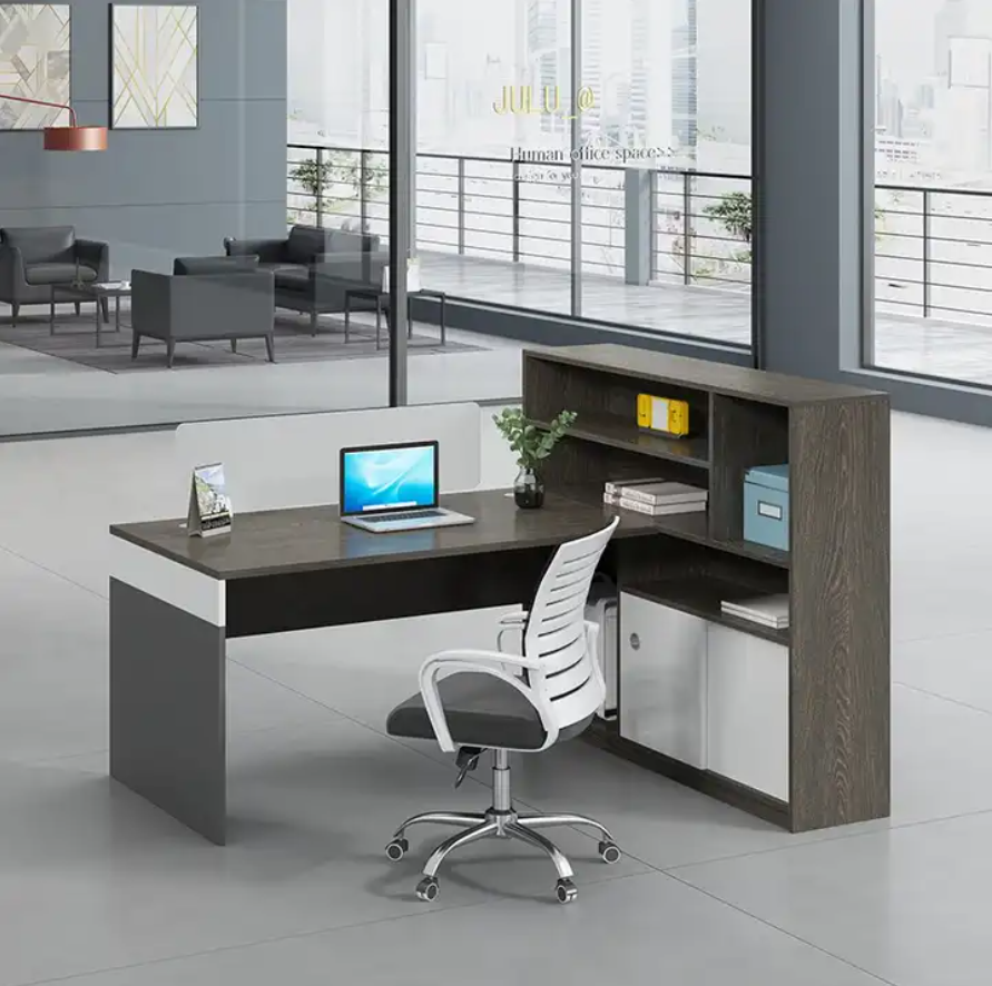 4 People Workstation For Cubicle Office Partition