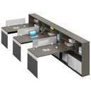 4 People Workstation For Cubicle Office Partition