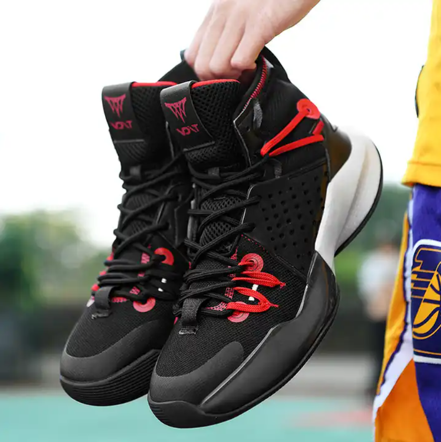 High cut Breathable Shock Absorption Men Basketball Shoes ,  Non Slip Men Basketball Shoes