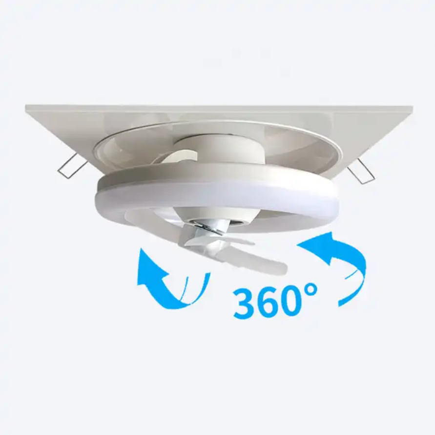 Three adjustable Wind Speeds 48W Home Bedroom Living Room Ceiling Fan Light and intelligent control Remote