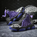 High-top Men's Basketball Shoes Wear-resistant Non-slip Basketball Sneakers , Graffiti Fashion Sports Shoes