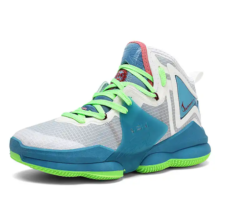 Hard Wearing High Cut Unisex Basketball Shoes ,  Men Shock Absorption Basketball Sports Shoes