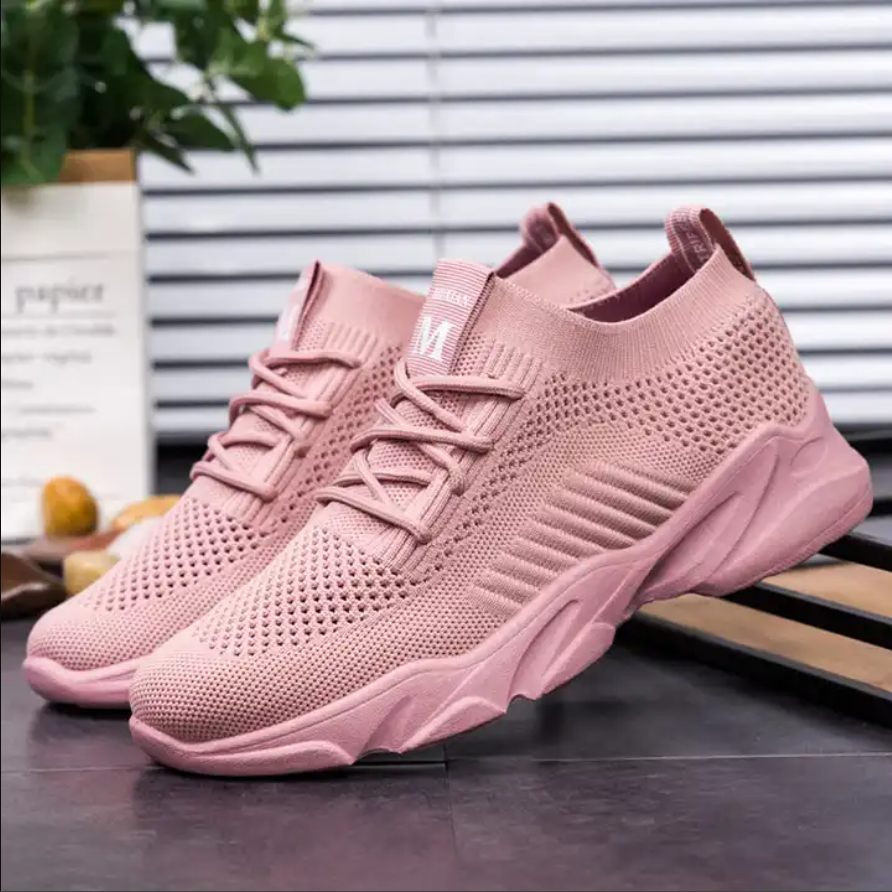 Women Fly Knit Shoes , Women Casual Shoes , Breathable Women Sneakers