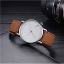 Tomi Leather Straps Unisex Analog Watch - Brown