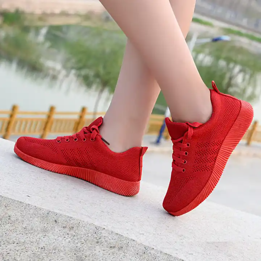 Fly Knit Shoes ,Women Casual Shoes , Breathable Women Sneaker Shoes