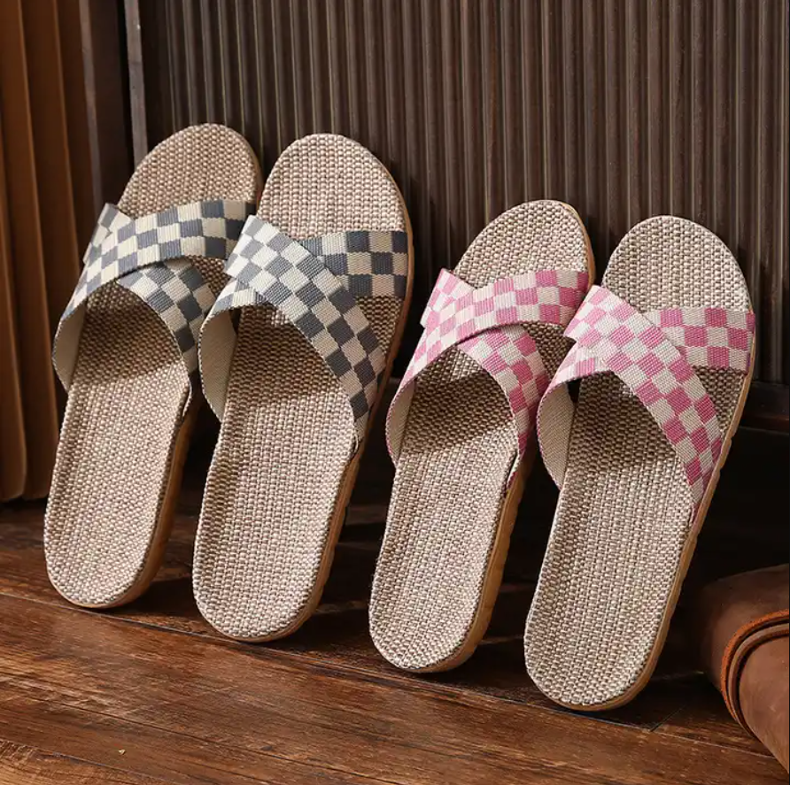 linen slippers Summer Home Indoor Unisex Sandals