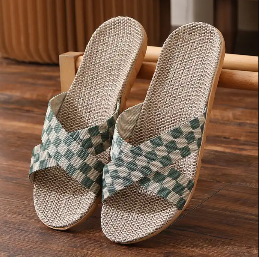 linen slippers Summer Home Indoor Unisex Sandals