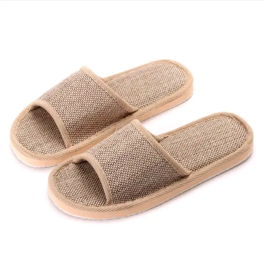 Hotel Linen PVC Slippers for Women , Soft Women's Slippers