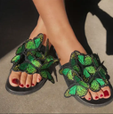 Women  butterfly Fashion Design Outdoor Slippers