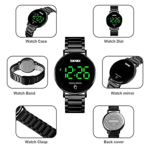 Skmei LED Digital Watch - Black