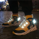 High cut stylish Men Sock Shoes Reflective Breathable Sports Sneakers