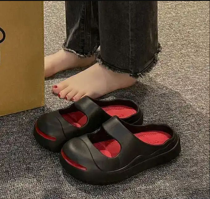 Summer Indoor Thick Sole Open Slippers for Women