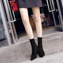 Women Suede Thick-Heeled Martin Boots