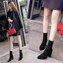 Women Suede Thick-Heeled Martin Boots