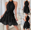 Sleeveless Ruffle Women Dress