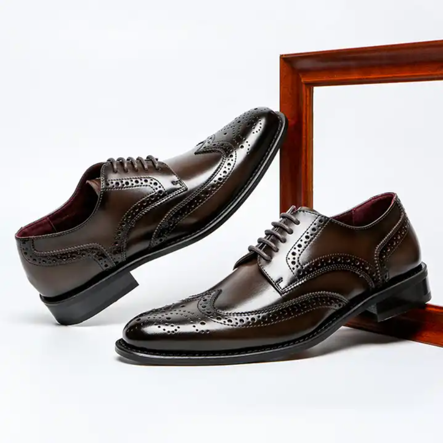 Elegant Cow Leather Men shoes