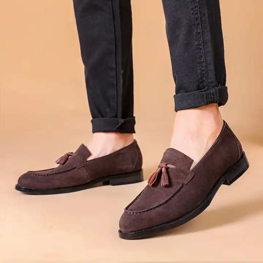 Men Dress Suede Leather Shoes