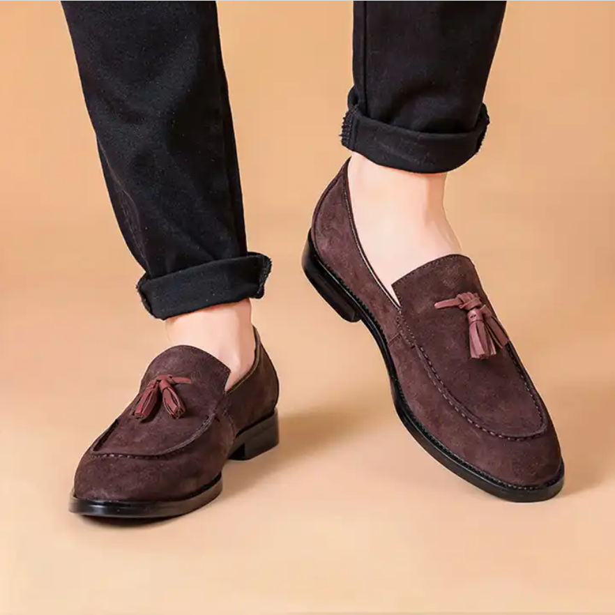 Men Dress Suede Leather Shoes