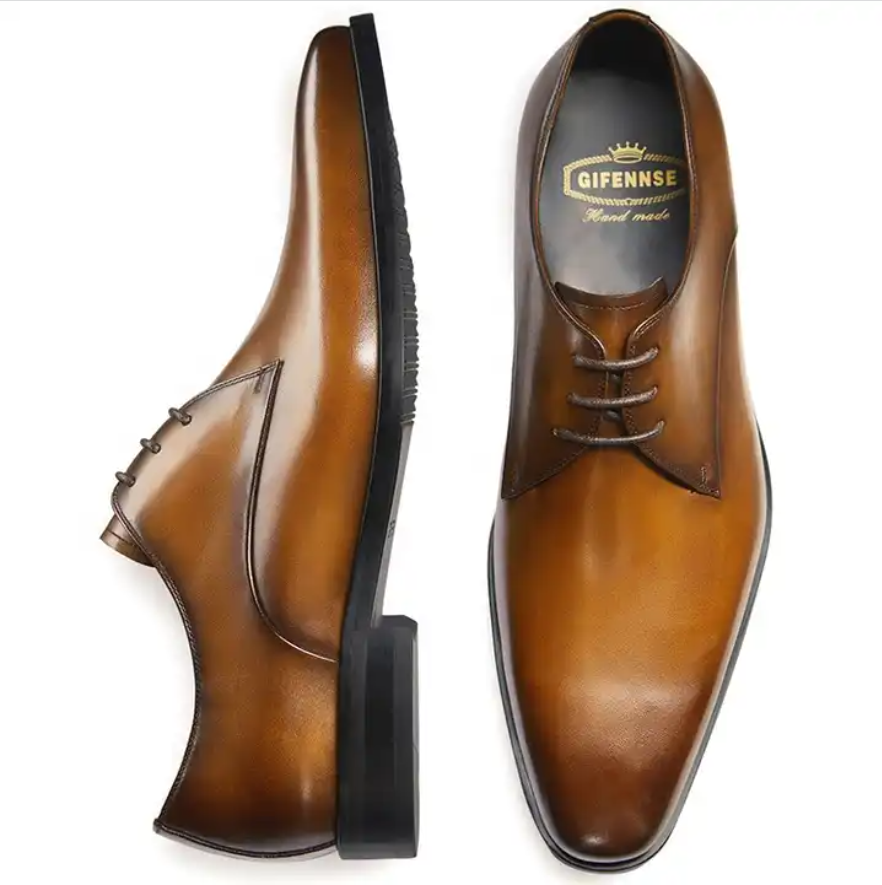 Chosure Homme British Style Genuine Cow Leather Dress Shoes