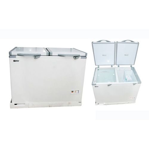 Sky 420 Liter Chest Freezer 42-Double Door -White