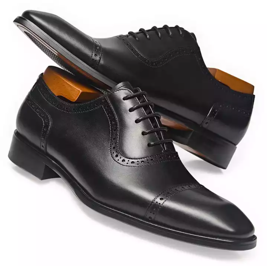 Men Lace-up Official Genuine Leather Dress Shoes