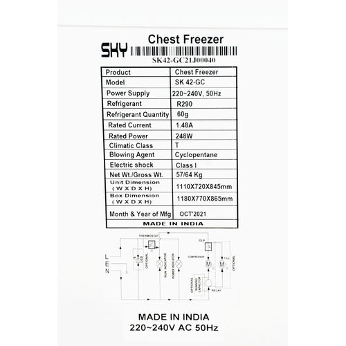 Sky 420 Liter Chest Freezer 42-GC (White)