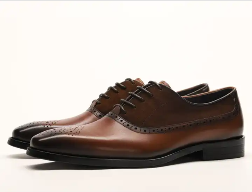 Genuine Leather Business Lace-up Men Shoes