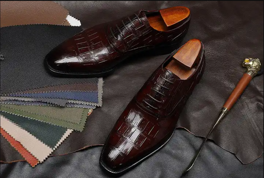 Office Wear Original Genuine Leather Men Shoes ,  Lace-up Sapato Party Formal Luxury Shoes Men