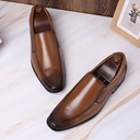 Men Loafers Office PU Leather Shoes