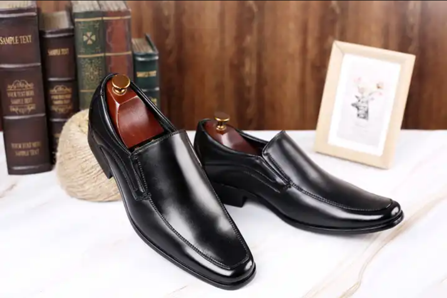 Men Loafers Office PU Leather Shoes