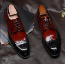 Men Dress High Quality Laces Up Genuine Leather Shoes