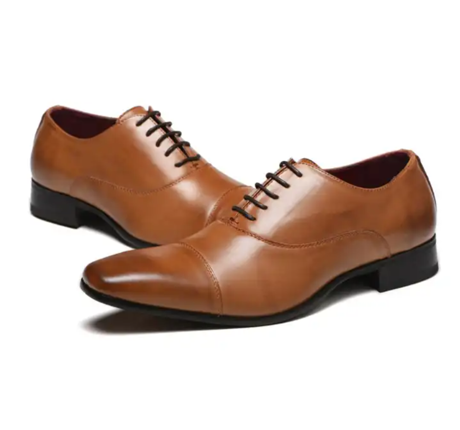 Formal Leather PU Oxford Men Dress Shoes